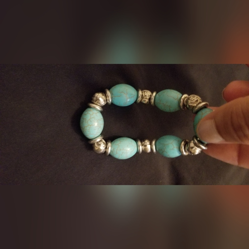 Turquoise bracelet.
